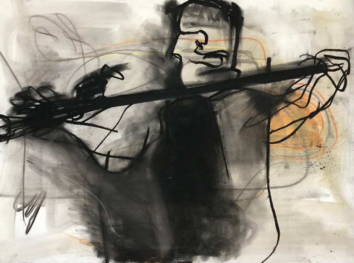 Model with Walking Stick by Laura Shabott 