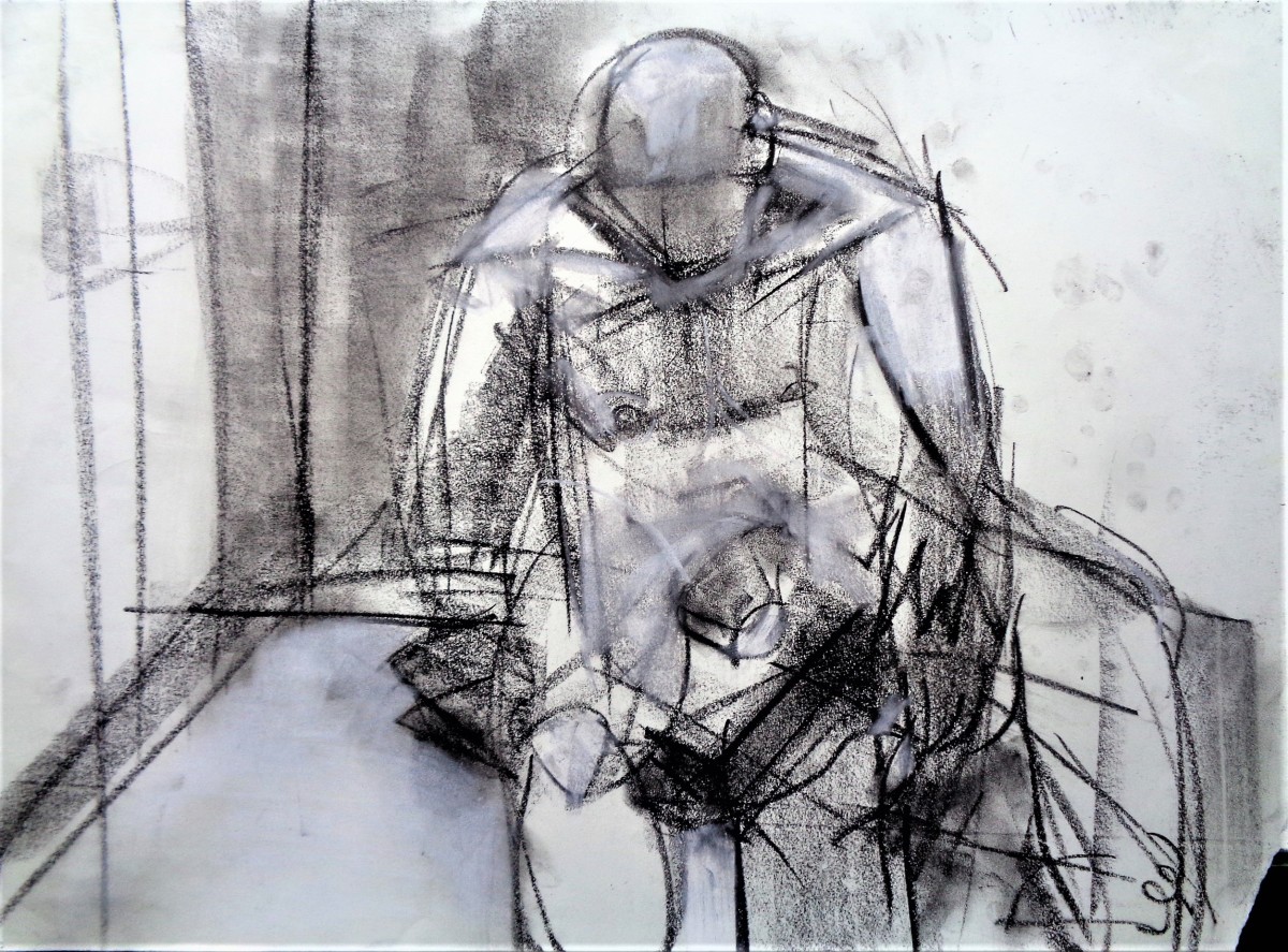 Study for Model in the Studio #2 by Laura Shabott 