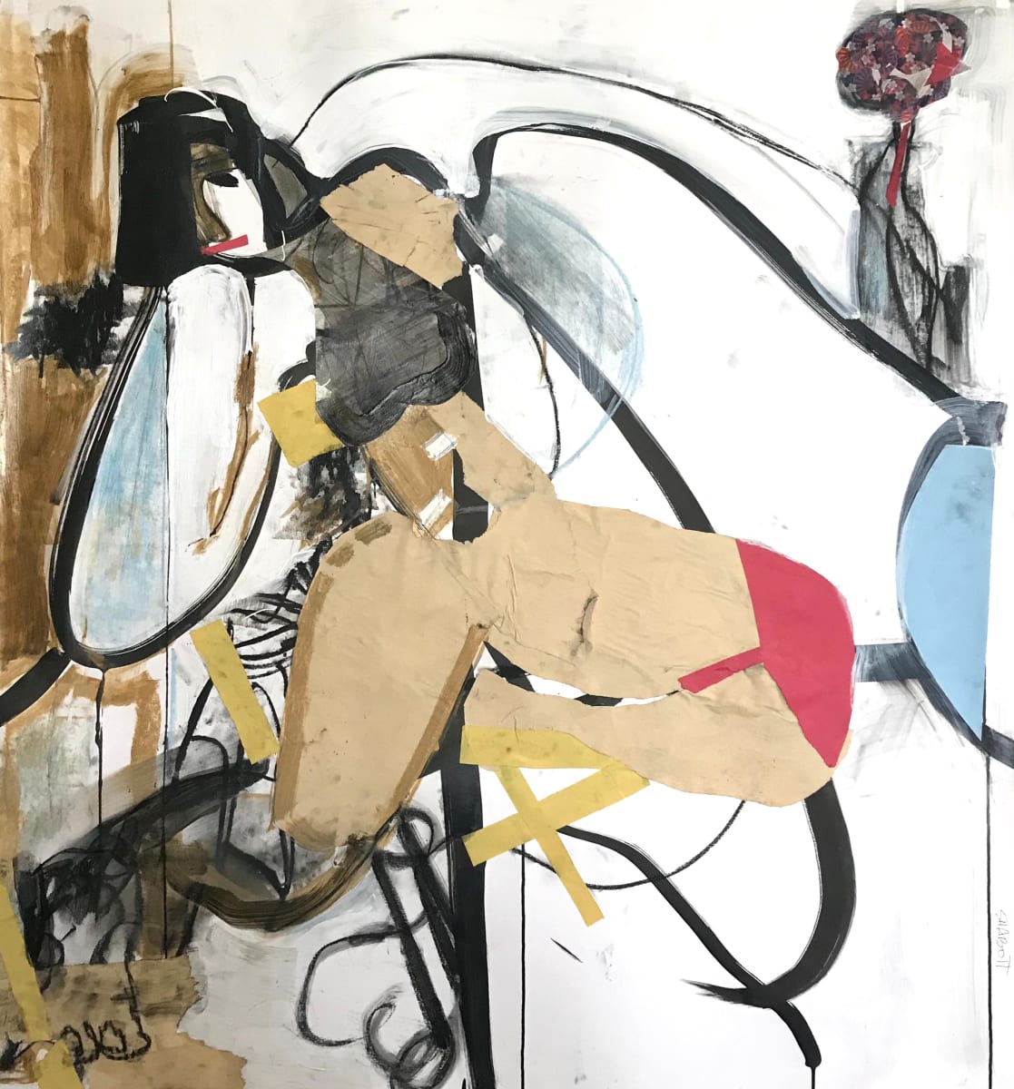 4_Shabott, Model with Flowers by Laura Shabott 