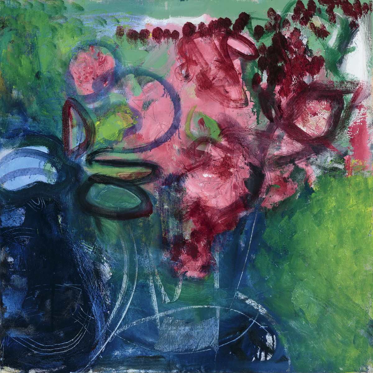 Cottage Roses by Laura Shabott 