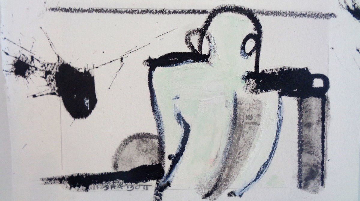 Man Leaning by Laura Shabott 