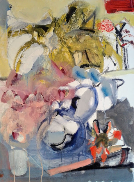 Lilies and Asters by Laura Shabott 