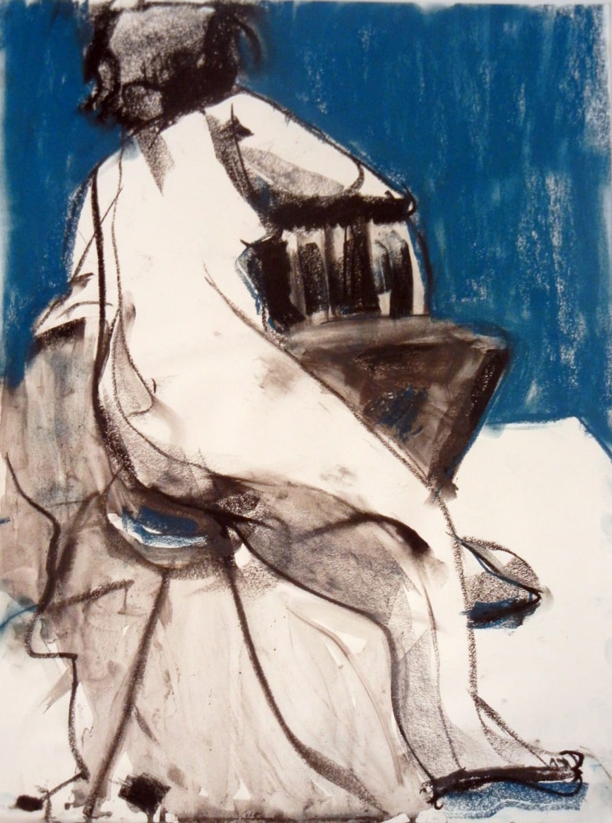 Nude with Blue by Laura Shabott 