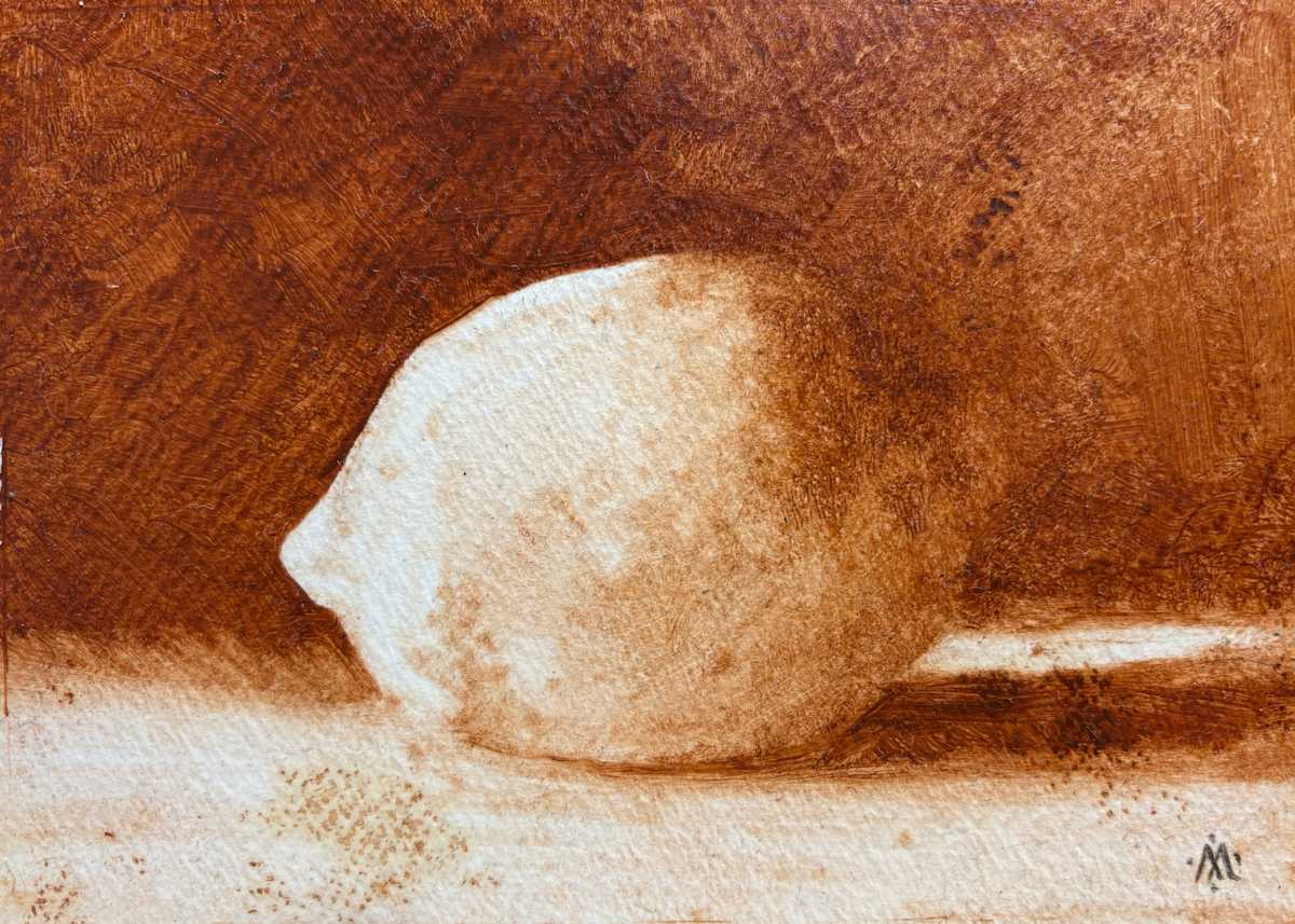 Lemon / Burnt SIenna by Martha Lee Turner 