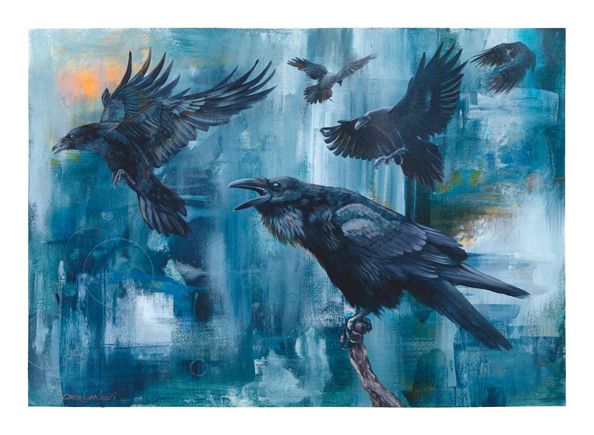 Ascending Ravens by Lynette Orzlowski 