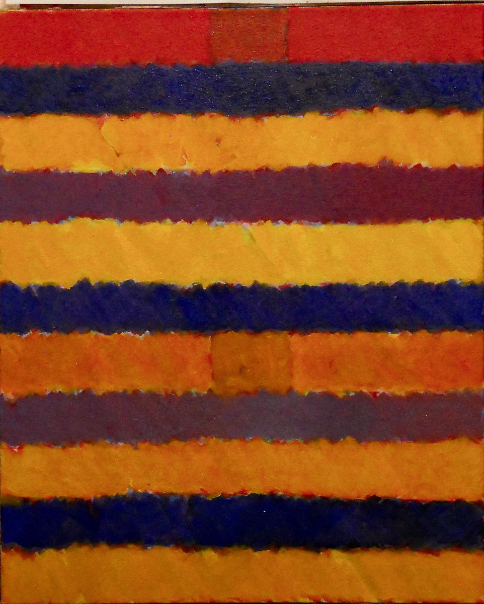 Study for Tui, hexagram # 58, in the manner of Rothko by Victor Proulx  Image: oil on canvas, 22"x18" 2024 
