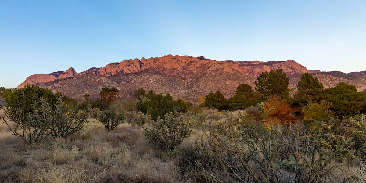 Sandia mountain range, from Albuquerque, New Mexico, USA by David Whited  Image: Sandia mountain range, from Albuquerque, New Mexico, USA
