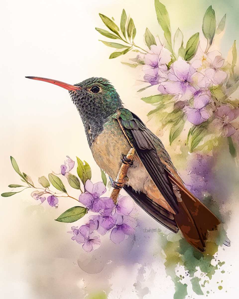 Buff-bellied Hummingbird by David Whited, Image 1.