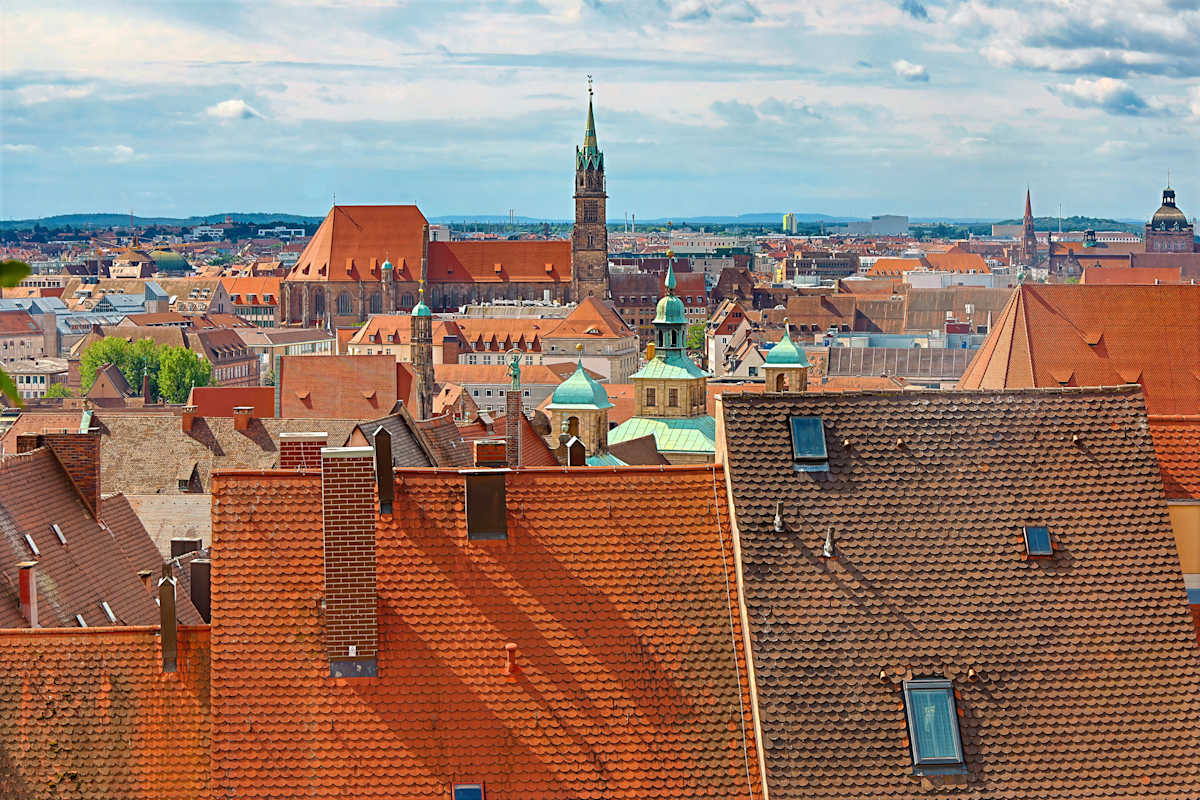 Rooftops in Nuremberg, Germany. by David Whited, Image 1.