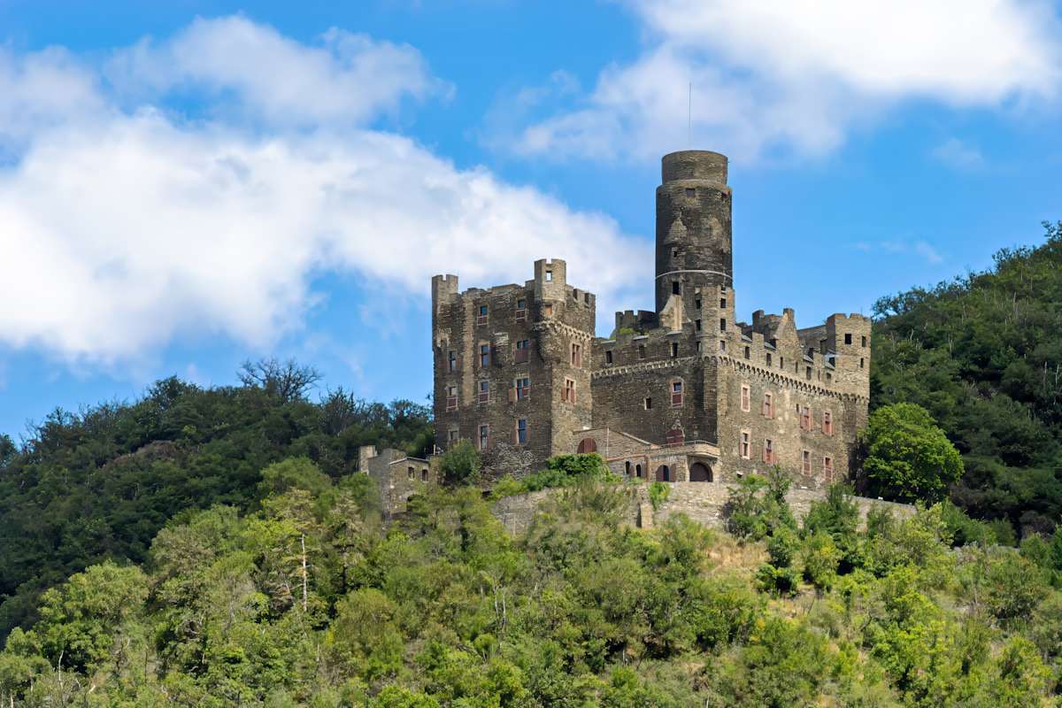 Maus Castle (Burg Maus) in Rhineland-Palatinate, Germany. by David Whited  Image: Maus Castle (Burg Maus) in Rhineland-Palatinate, Germany. 