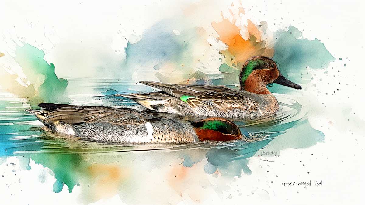 Green-winged Teal by David Whited  Image: Green-winged Teal