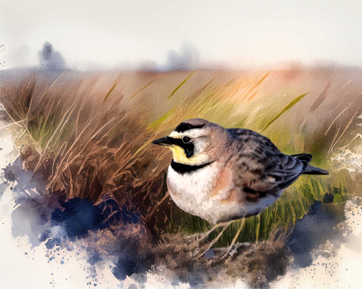 Horned Lark by David Whited, Image 1.