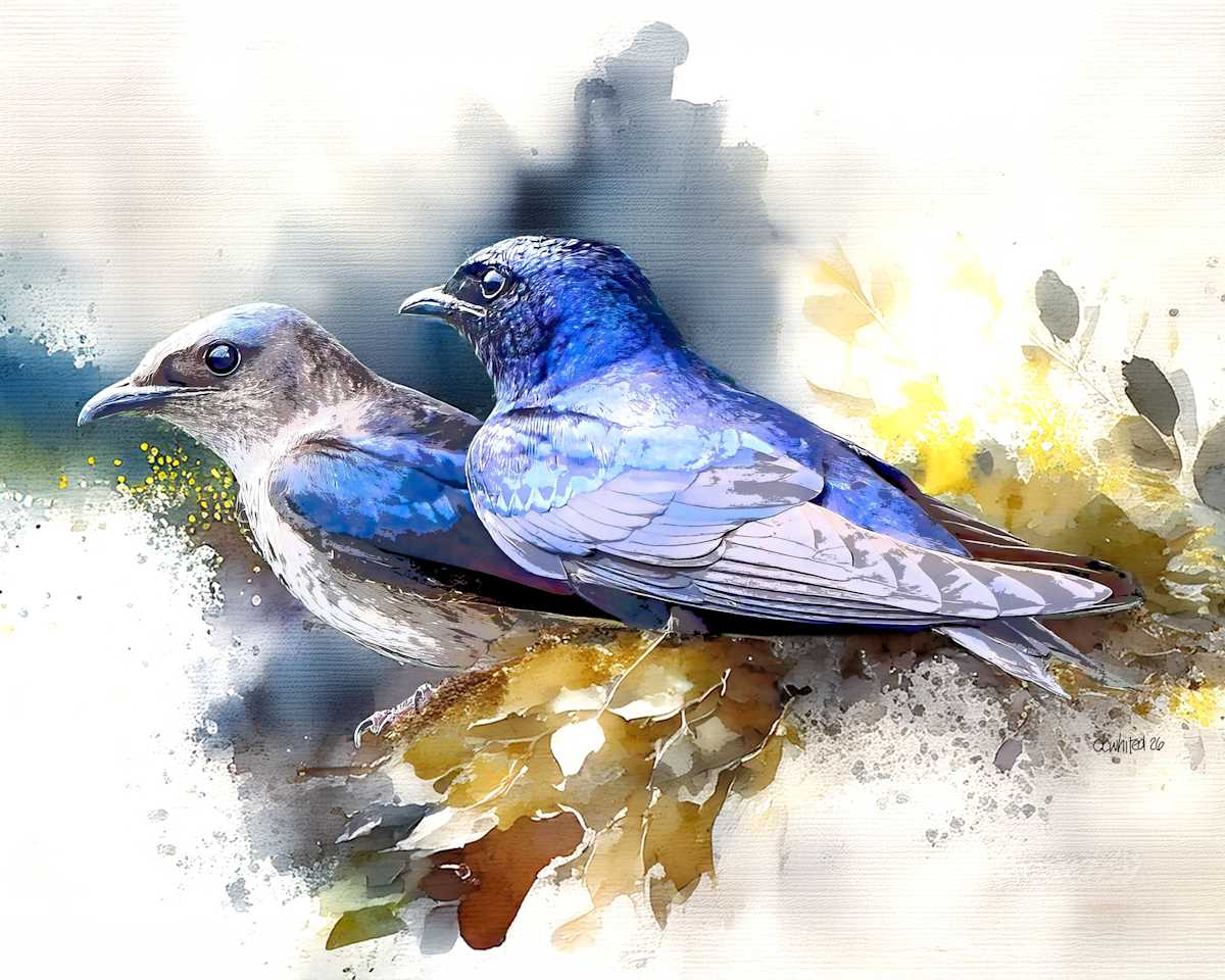 Purple Martins by David Whited, Image 1.