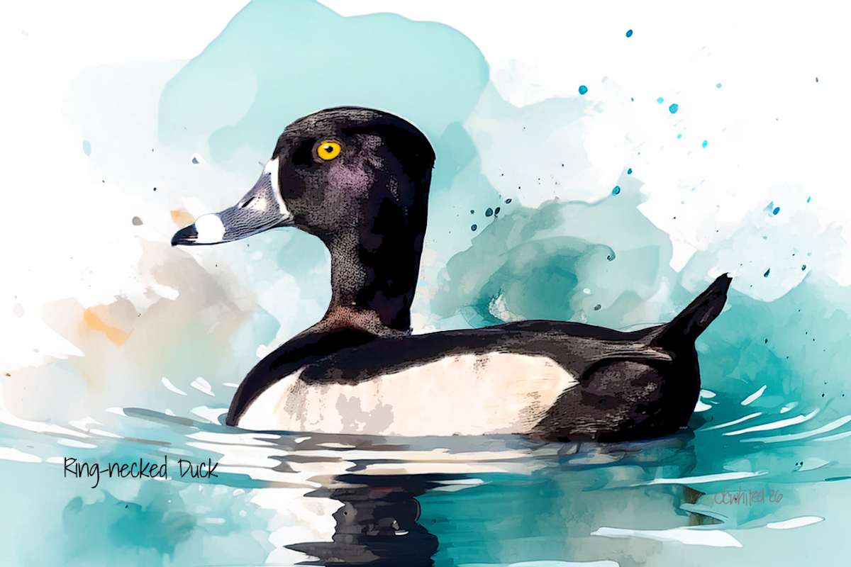 Ring-necked Duck by David Whited  Image: Ring-necked Duck