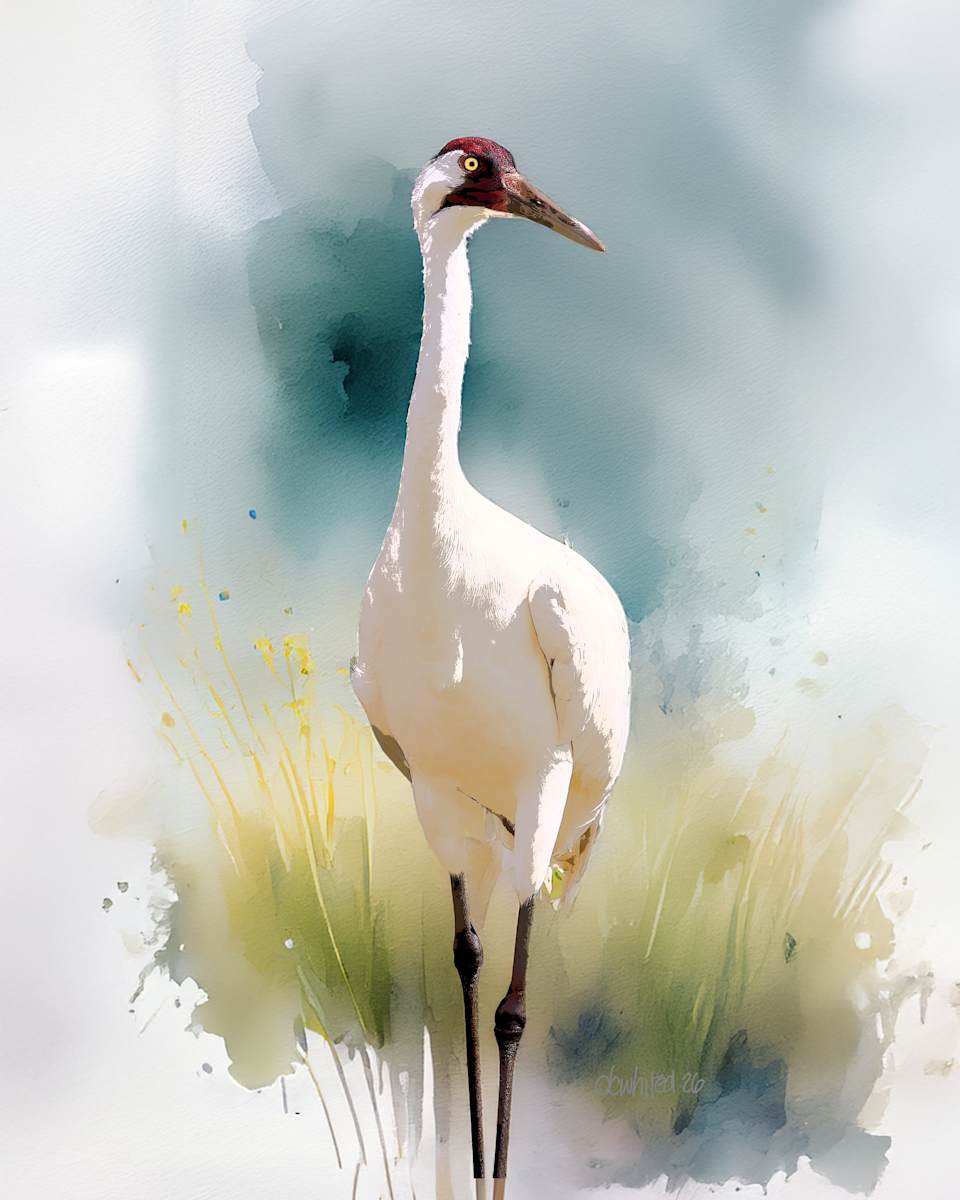Whooping Crane by David Whited, Image 1.