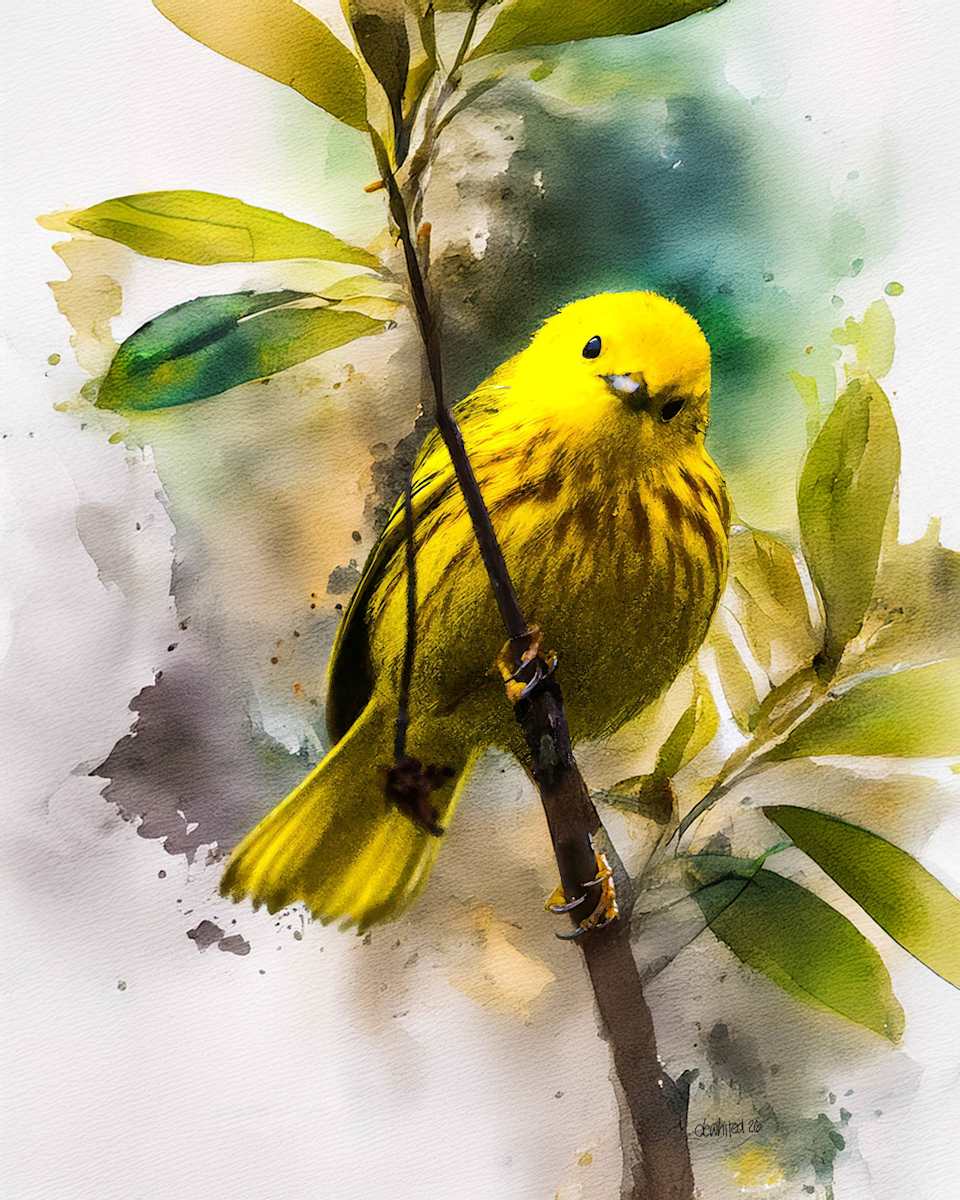 Yellow Warbler by David Whited, Image 1.