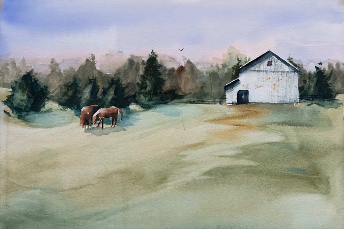 Old White Barn, Bath, Ohio by David Whited  Image: Old White Barn, Bath, Ohio