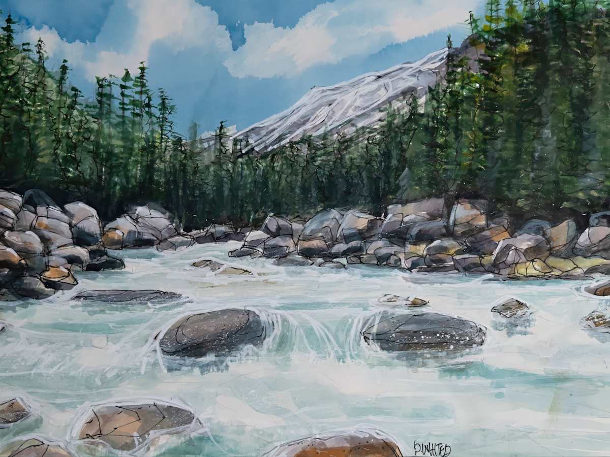 Bow River, Alberta, Canada by David Whited  Image: Bow River, Alberta, Canada