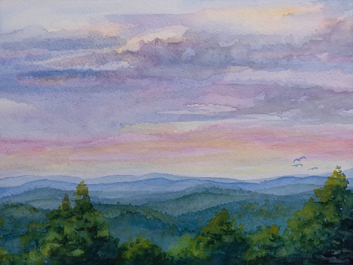 Dusk in the Blue Ridge Mountains by David Whited 