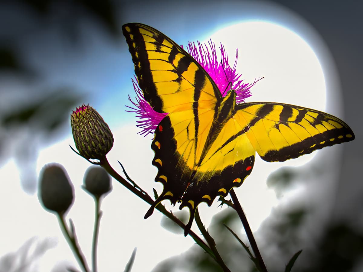 Two-tailed Swallowtail butterfly, Jackson Bog, Ohio by David Whited  Image: Two-tailed Swallowtail butterfly, Jackson Bog, Ohio