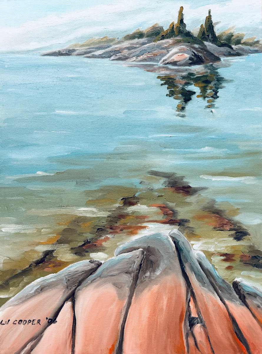 The Rocks Below, Georgian Bay by Chris James Cooper, Image 1.