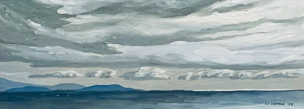 Grey Coastline by Chris James Cooper 