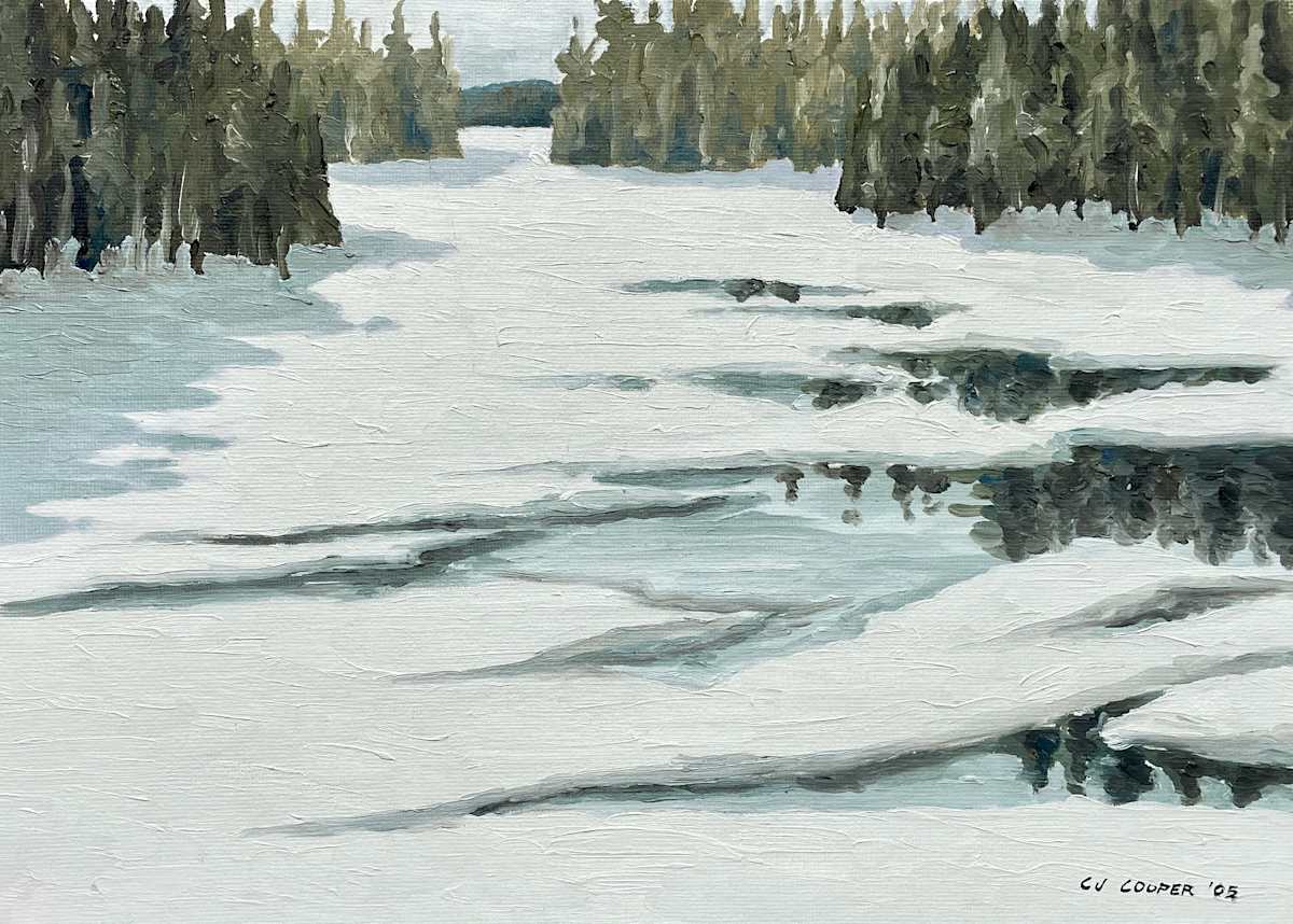 Northern Trail, Winter Study by Chris James Cooper 