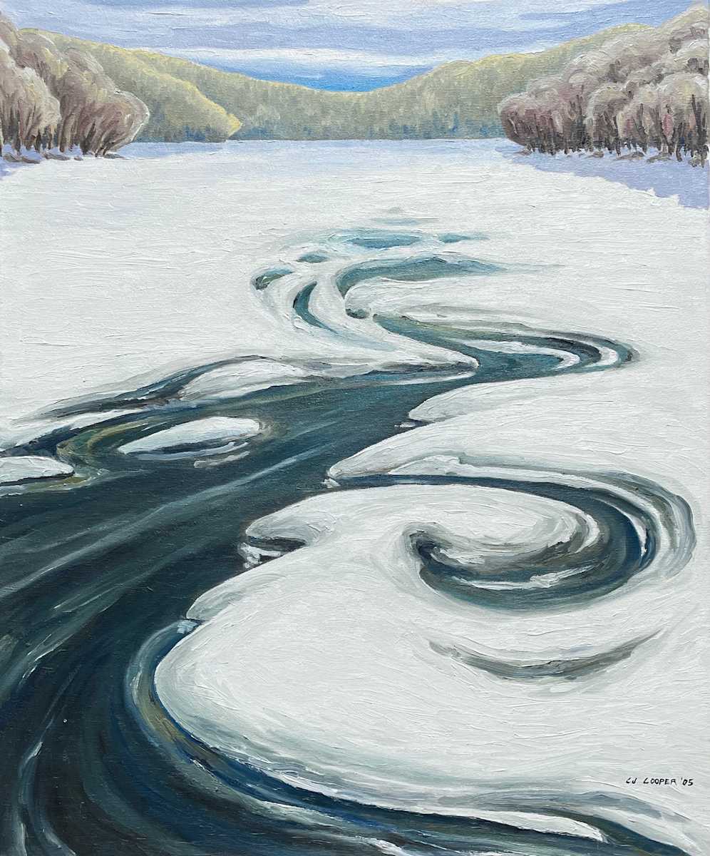Winter River, Algonquin by Chris James Cooper 