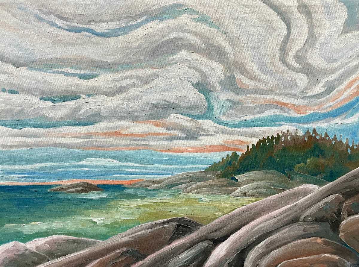 Study for “The Storm Recedes” by Chris James Cooper, Image 1.