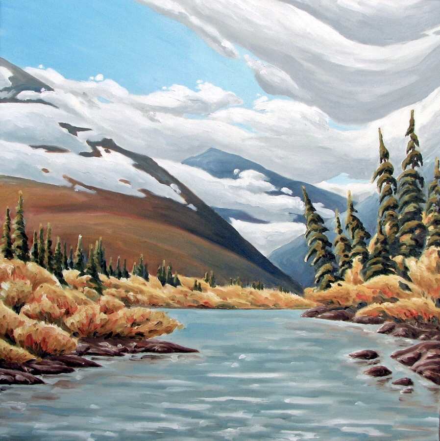 Glacial River, Yukon by Chris James Cooper 