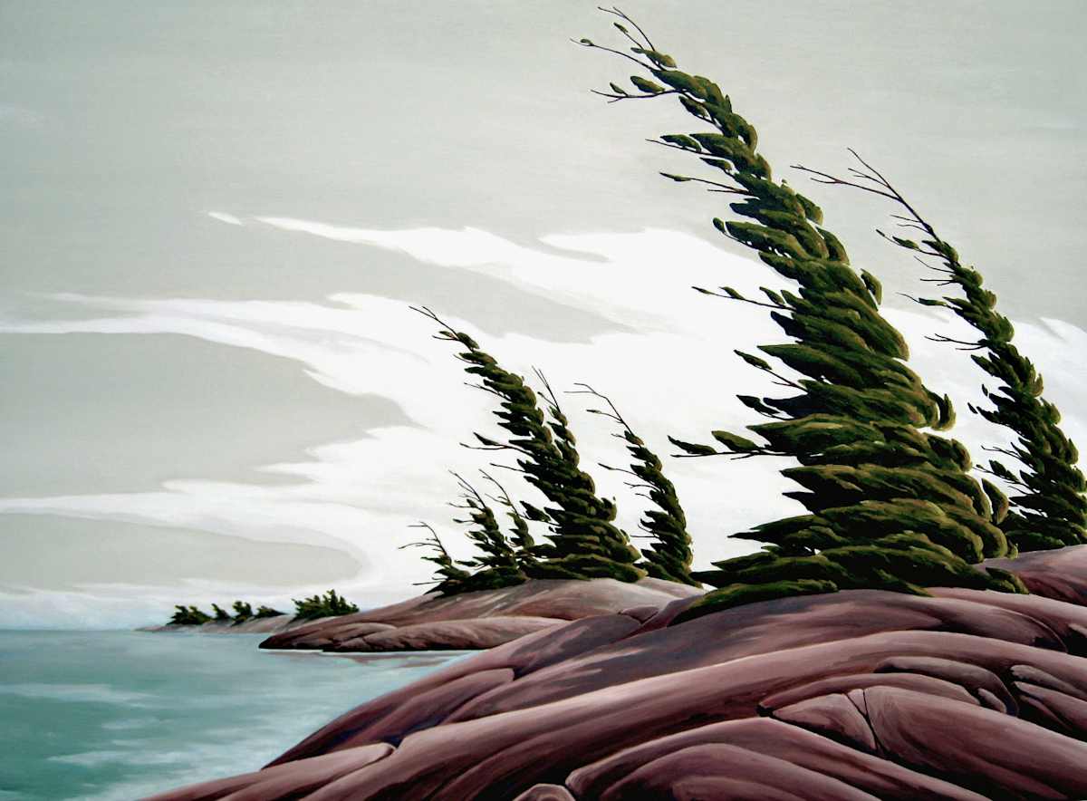 The Edge, Georgian Bay by galina cooper  Image: Sold @ the Kohl Gallery.
Life is believed to flow at the edge between chaos and order.