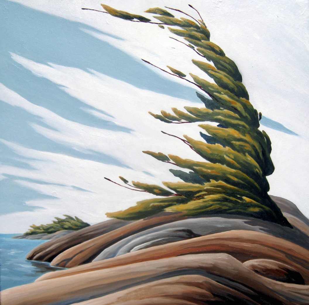 tree_sculpture by galina cooper  Image: “The effect of wind and water over time is evident in the form of the rocks and trees”