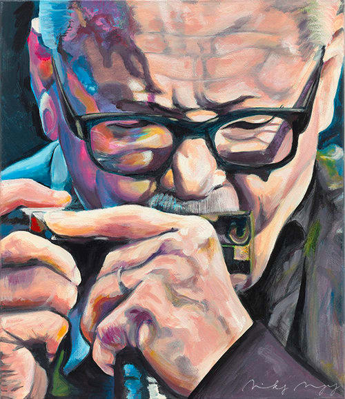 Man Bites Harmonica - Toots Thielemans by Nicky Myny 