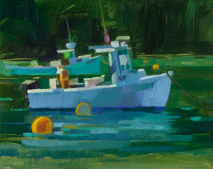 Boats and Moorings by Philip Frey 