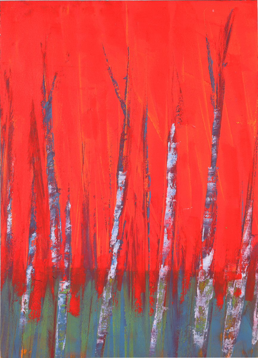 "Sunset Birches" by Steven McHugh 