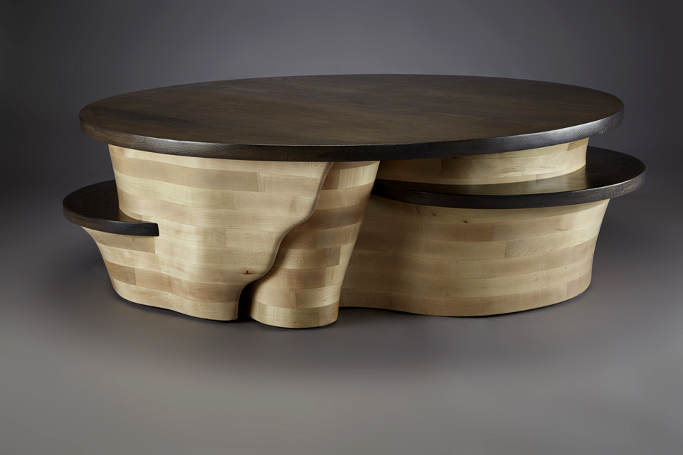Kahn coffee table commission by aaron d laux 