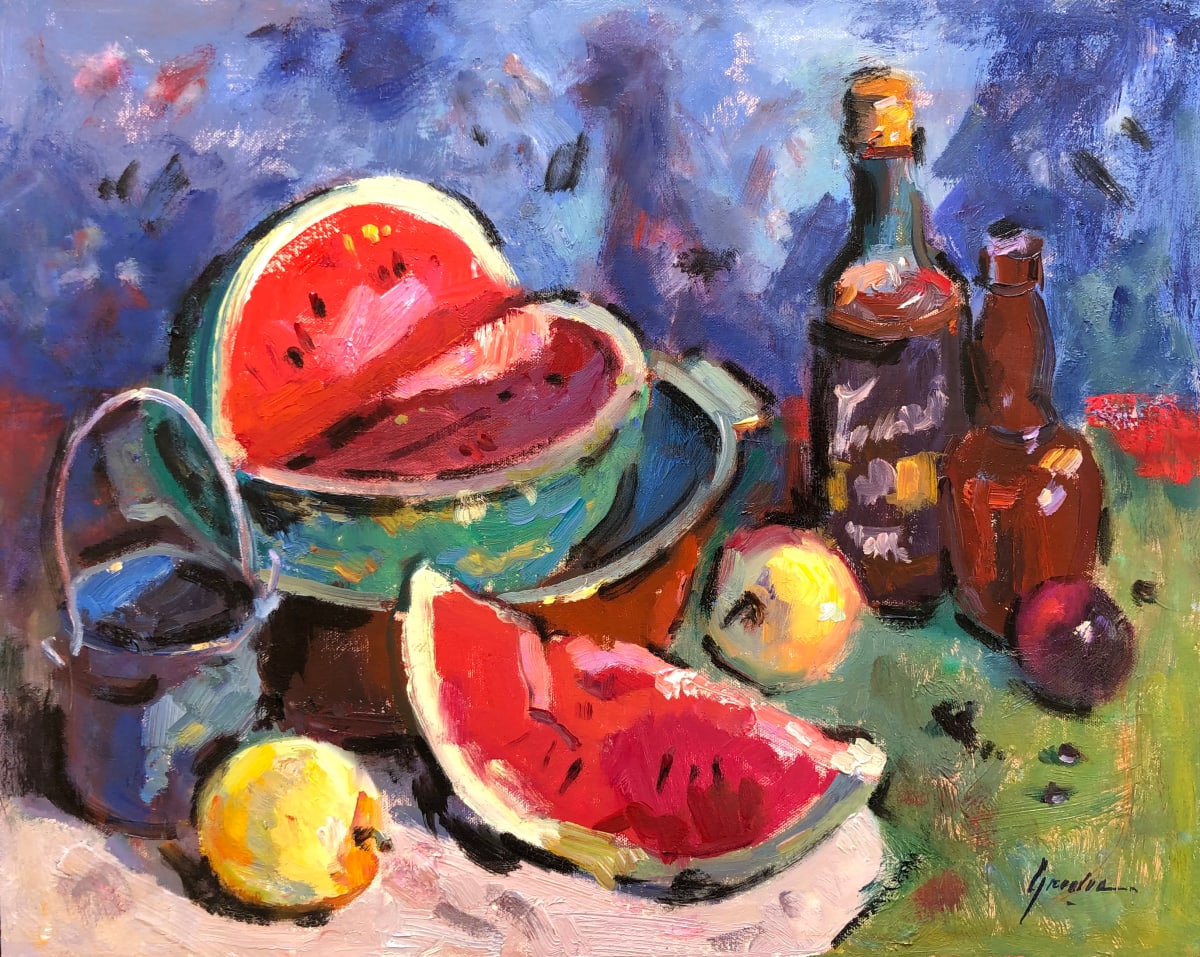 Wine and Watermelon by Susan F Greaves 