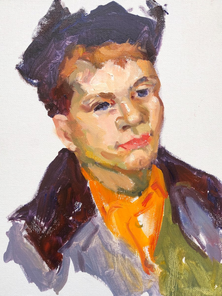 Russian Boy  - After Samoilenko by Susan F Greaves 