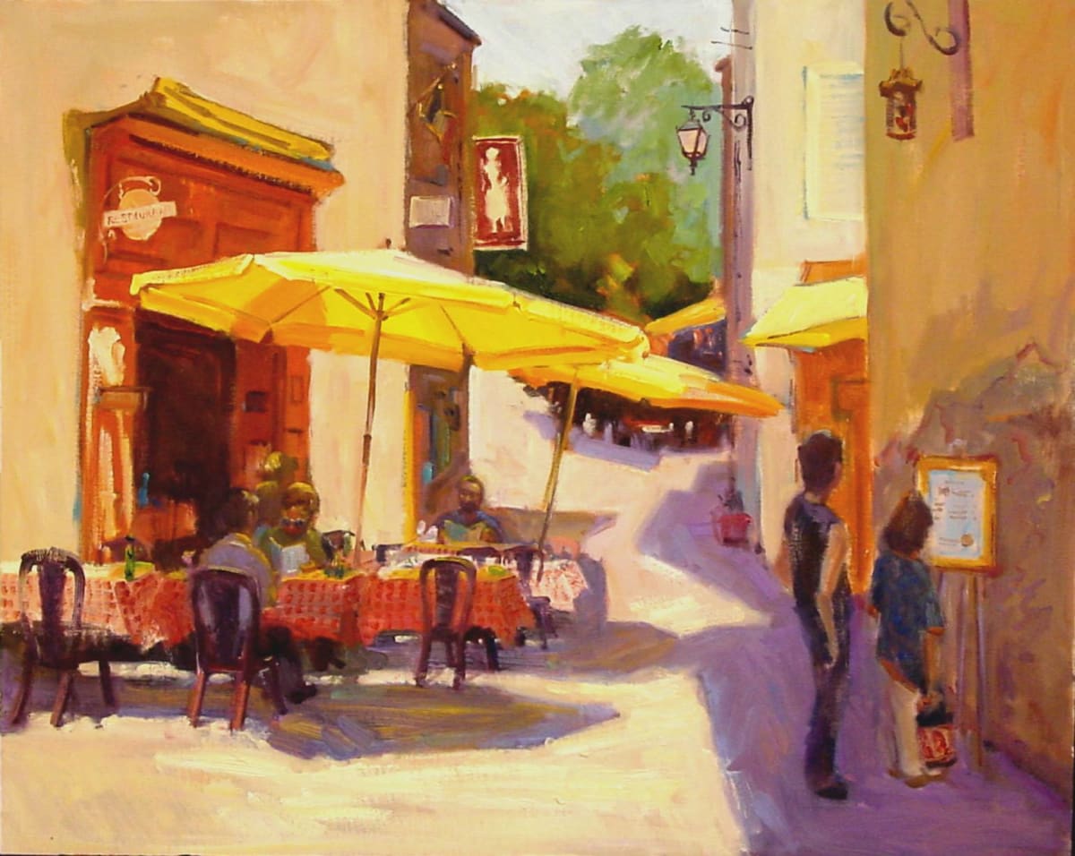 Street in Cassis by Susan F Greaves 