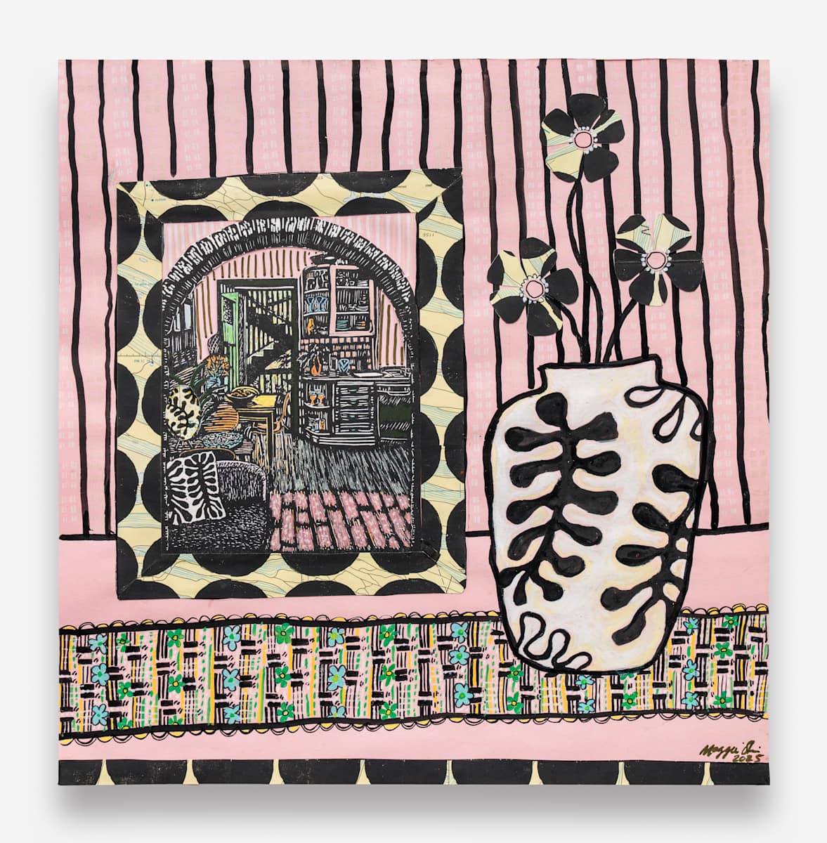Pink and Patchwork by Maggie  Stein, Image 1.