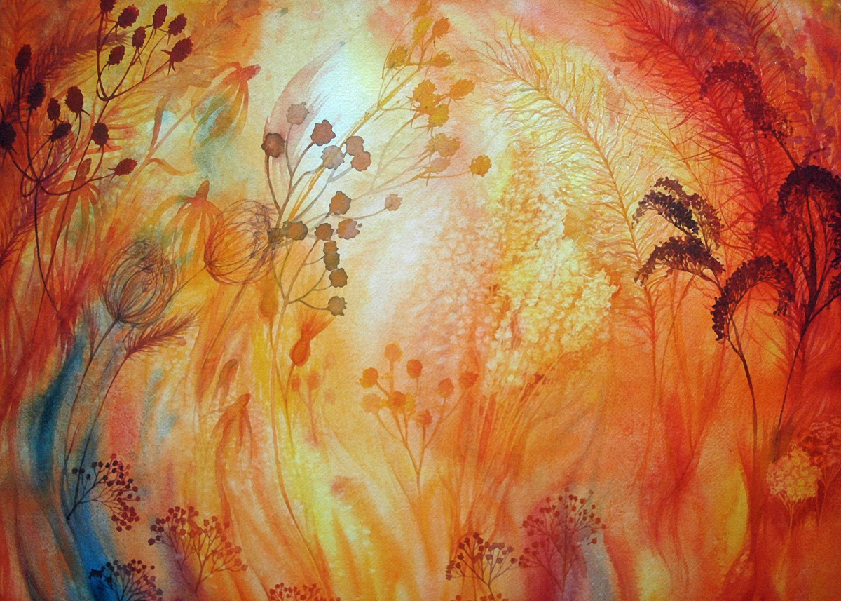 Prairie Fire VII by Helen Klebesadel 