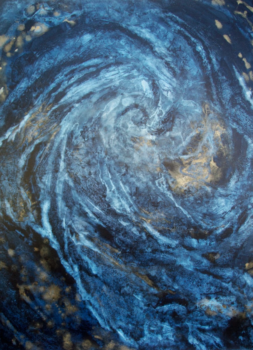Air Element: Storms an original watercolor on canvas by Helen R