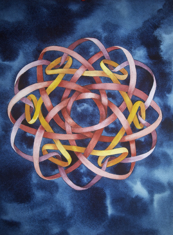 Borromean Rings II by Helen R Klebesadel 