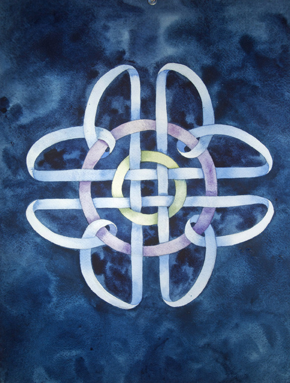 Borromean Rings III by Helen R Klebesadel 