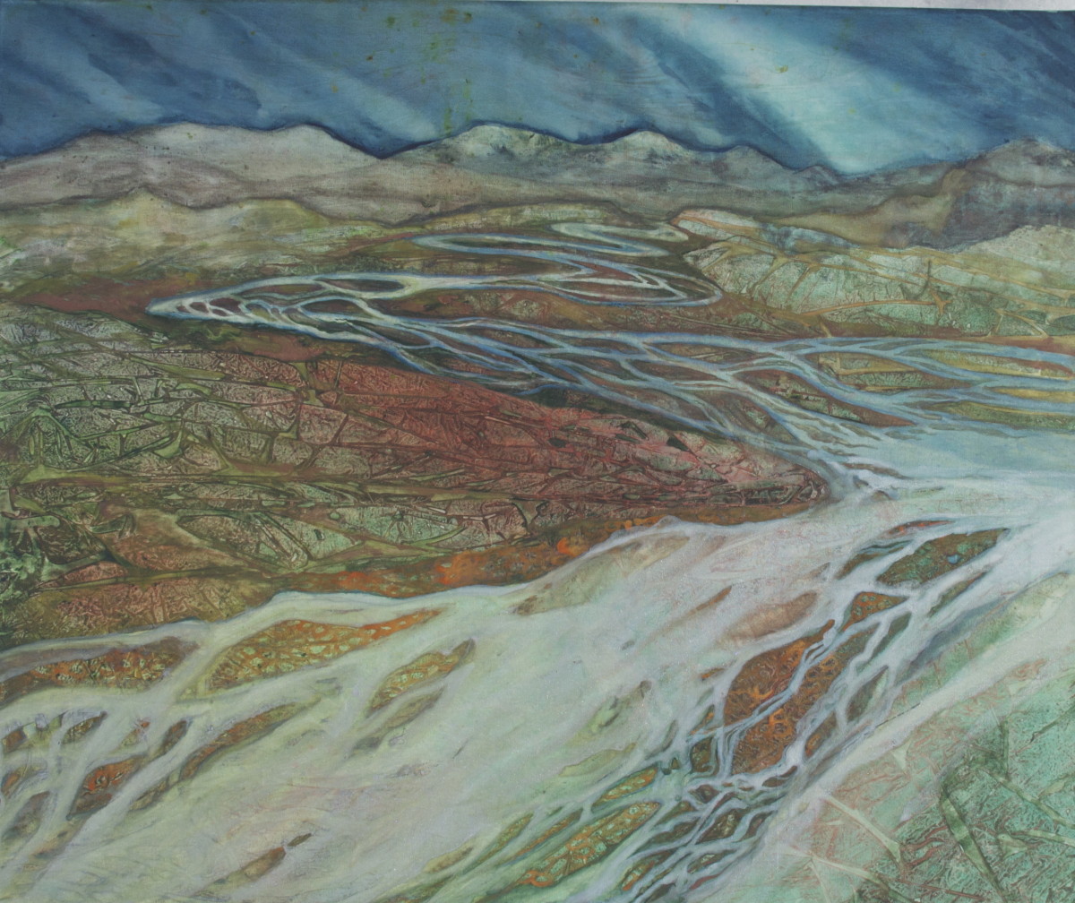 Braided River III by Helen R Klebesadel 