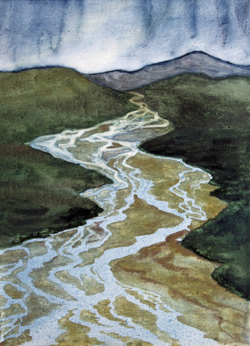 Braided Rivers I by Helen R Klebesadel 