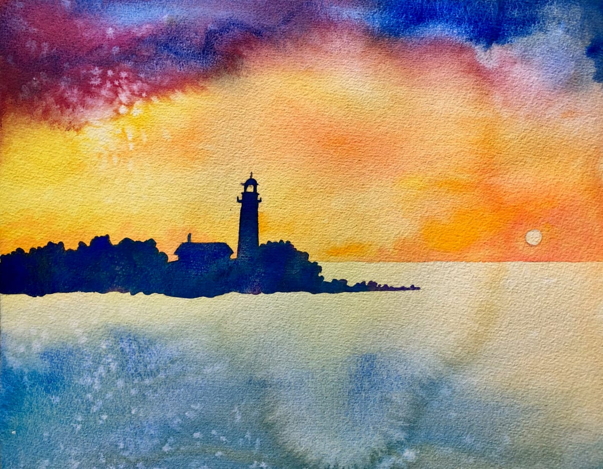 Cana Lighthouse by Helen R Klebesadel 