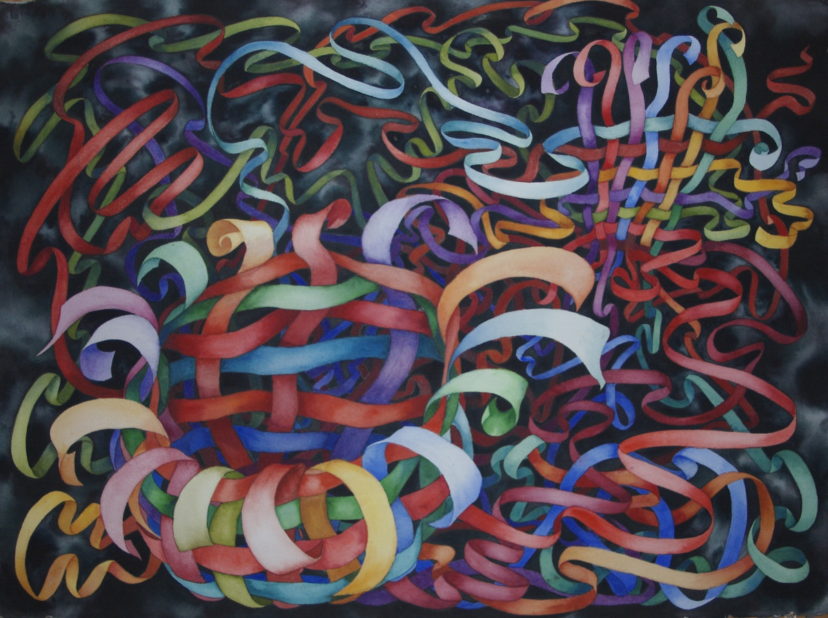 Organized Chaos, Ribbons III by Helen R Klebesadel 