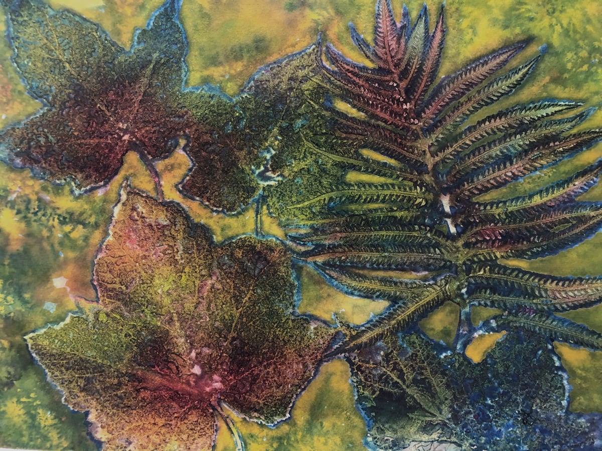 Fern and Maple Leaves 