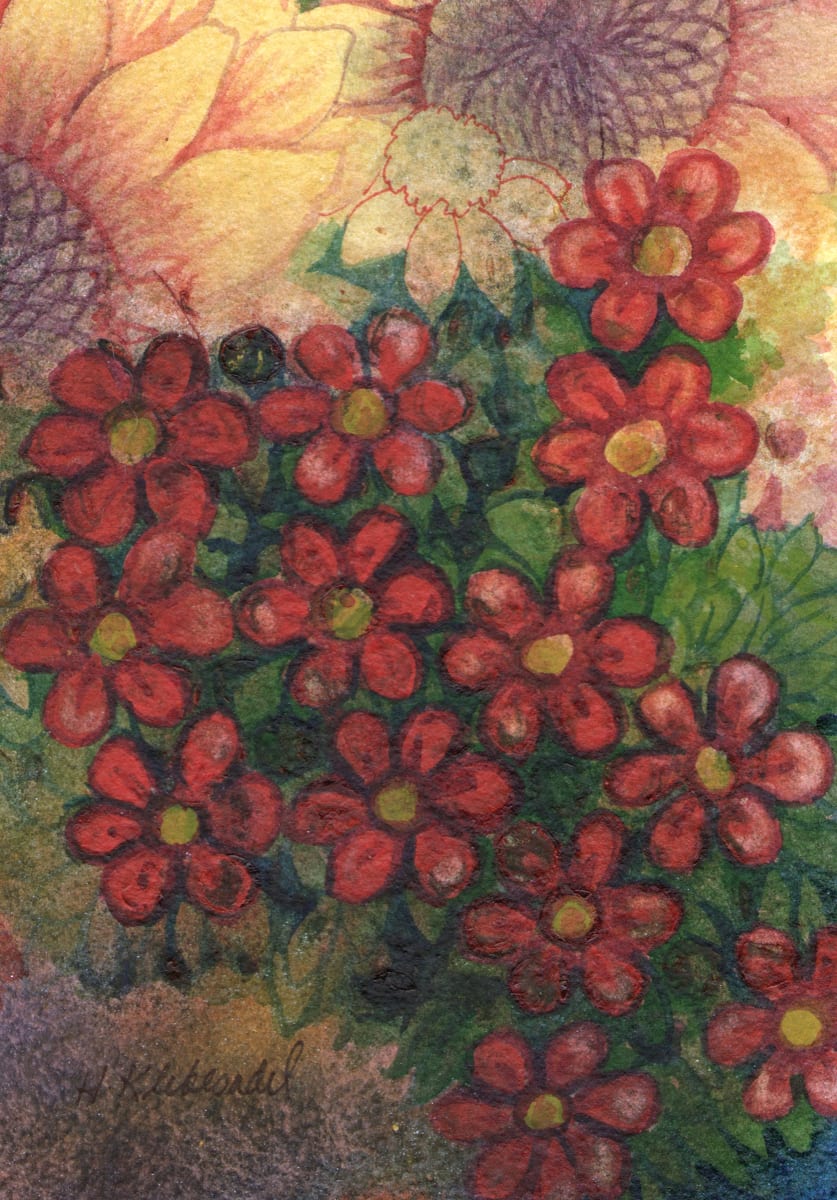 Flower Pattern Study by Helen R Klebesadel 